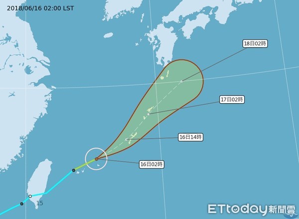 ▲中央氣象局發布今年第6號颱風凱米（國際命名：GAEMI），預計將朝東北方向移動，預測對台灣無影響。（圖／記者林悅翻攝）