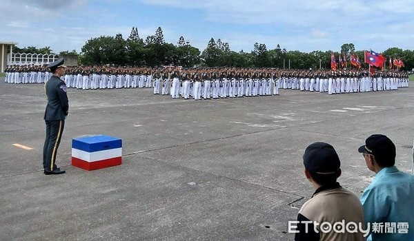 ▲只剩1000多個學生的陸軍官校，聽訓隊形場面顯得冷清。（圖／記者林健華攝）