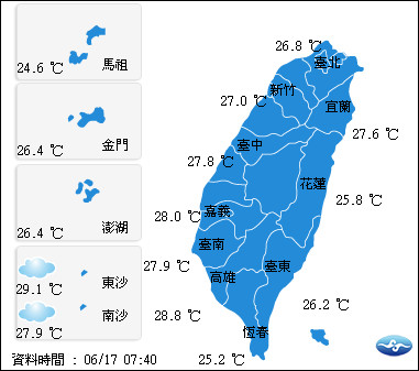 ▲今明小心豪大雨！「滯留鋒+西南氣流」橫掃全台　降雨轉趨明顯。（圖／中央氣象局）