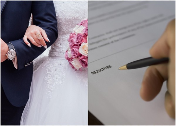 ▲▼結婚,新娘,契約,合約,文件,婚紗,煩惱,婚禮。（圖／pixabay）