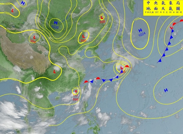 ▲▼熱帶性低氣壓可能生成為今年第7號颱風巴比侖。（圖／中央氣象局）