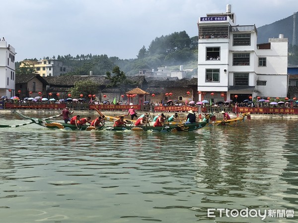 ▲有五百年歷史的「祭龍神、划龍舟」活動，與端午節的習俗結合，成為楊村客家人的特殊風情。（圖／記者魏有德攝）