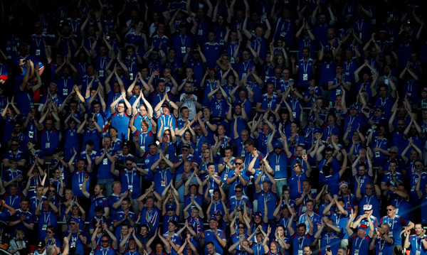 ▲冰島世界盃首秀對上阿根廷觀眾超多。（圖／路透社）