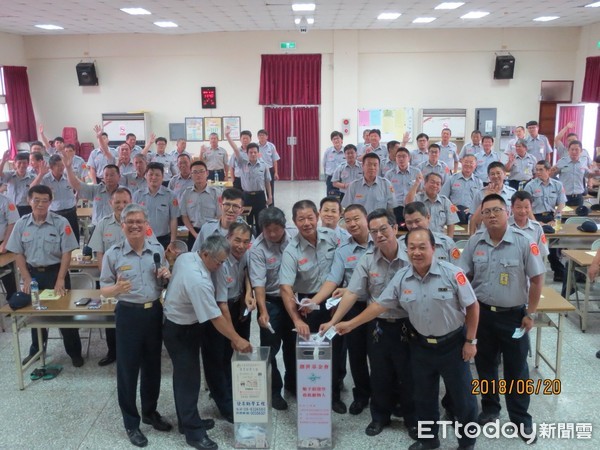 ▲台南市永康分局舉辦義警中隊常年訓練講習，並表揚5名義警績優人員。（圖／警方提供）