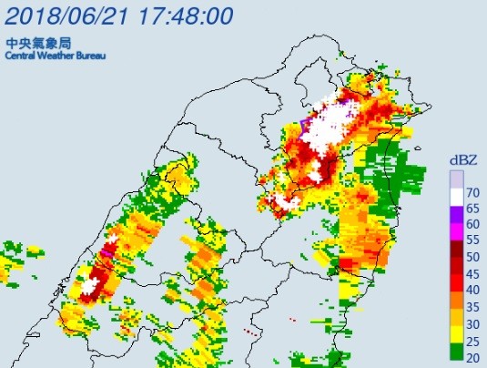 ▲▼大雷雨即時訊息。（圖／中央氣象局）