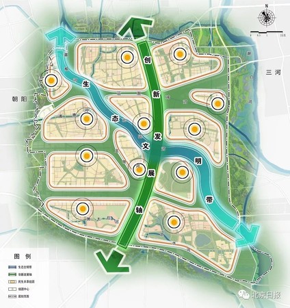 ▲▼北京城市副中心未來藍圖。（圖／翻攝自北京日報）