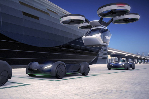 ▲奧迪聯手空中巴士打造「空中計程車」！交通3D化地面不塞車。（圖／翻攝自Audi）