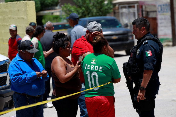 ▲▼ 墨西哥北部華瑞茲城（Ciudad Juarez）23日驚傳3起槍擊事件，造成14人死亡。（圖／記者詹雅婷攝）