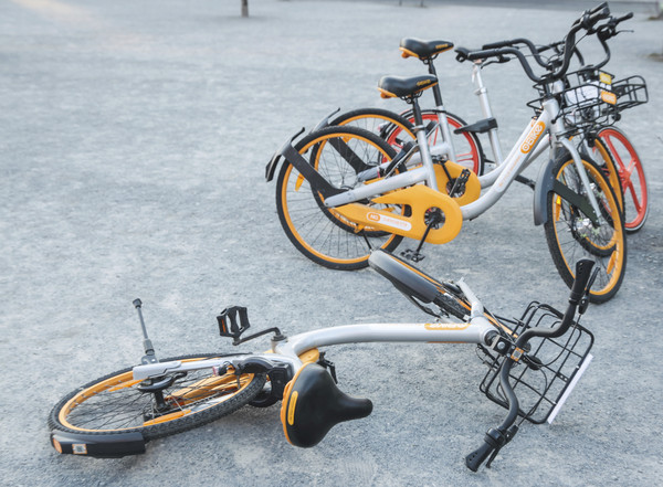 ▲▼ 「無車樁」共享腳踏車服務oBike。（圖／達志影像／美聯社）