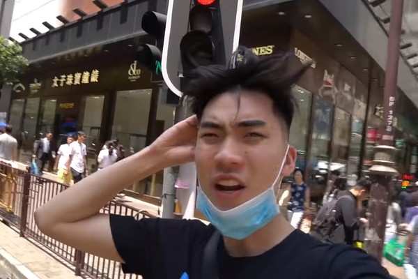 ▲▼美國youtuber遊香港，做出許多不禮貌行為熱怒網友。（圖／翻攝自YouTube／RiceGum）