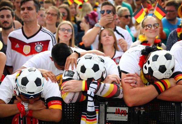 ▲德國球迷輸給南韓後失落的表情（圖／路透）