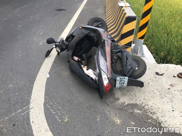 ▲▼彰化福興鄉發生死亡車禍,貨車與機車會車時疑未減速釀禍，機車騎士傷重不治。（圖／記者李忠憲翻攝）