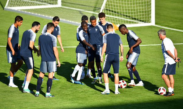 ▲法國對陣阿根廷的賽前訓練（圖／路透）