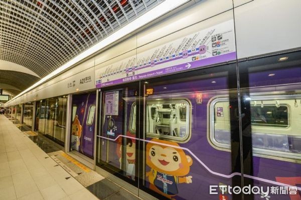 ▲桃捷公司推出ㄚ桃園哥彩繪列車。（圖／桃園市政府提供）