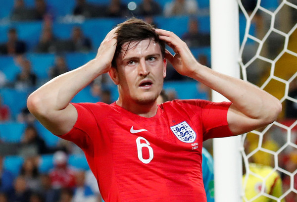 ▲▼  2018世足賽,哥倫比亞VS英格蘭。馬奎爾（Harry Maguire）（圖／路透社）