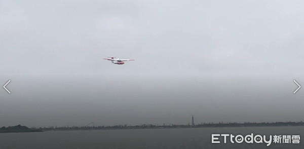 ▲大陸自主研發的水陸兩棲輕型飛機「風翎號」首度公開飛行成功             。（圖／記者魏有德攝）
