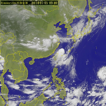 ▲▼八號颱風瑪莉亞暫不影響台灣 中南部雨勢稍趨緩。（圖／氣象局）