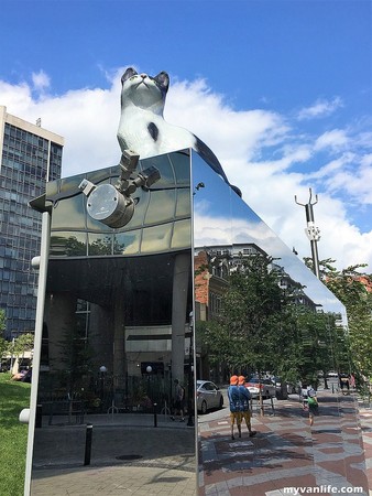 ▲▼ 加拿大多倫多的寵物噴泉 Berczy Park。（圖／海馬老爸的嚐遊日記提供）