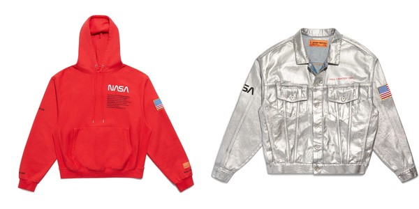 ▲Heron Preston x NASA聯名潮服（圖／翻攝自hypebeast.com）