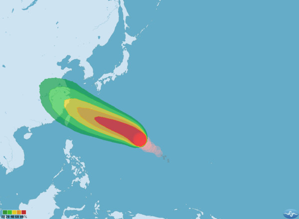 ▲▼強颱瑪莉亞路過！低壓移進才是「台灣惡夢」　李富城憂：近海生成。（圖／中央氣象局）