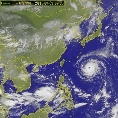 ▲▼吳聖宇預估，颱風暴風圈會在10日傍晚侵襲。（圖／氣象局）