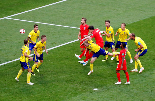 ▲英格蘭在世界盃8強賽中2比0淘汰瑞典，時隔28年再次躋身世界盃4強 。（圖／路透社）