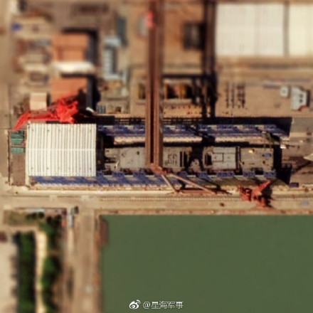 ▲▼江南造船廠被拍到疑似在打造052E型驅逐艦。（圖／微博／星海軍事）
