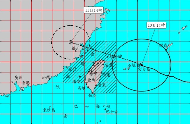 ▲▼瑪莉亞颱風。（圖／中央氣象局）