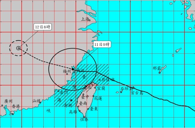 ▲▼瑪莉亞颱風。（圖／中央氣象局）