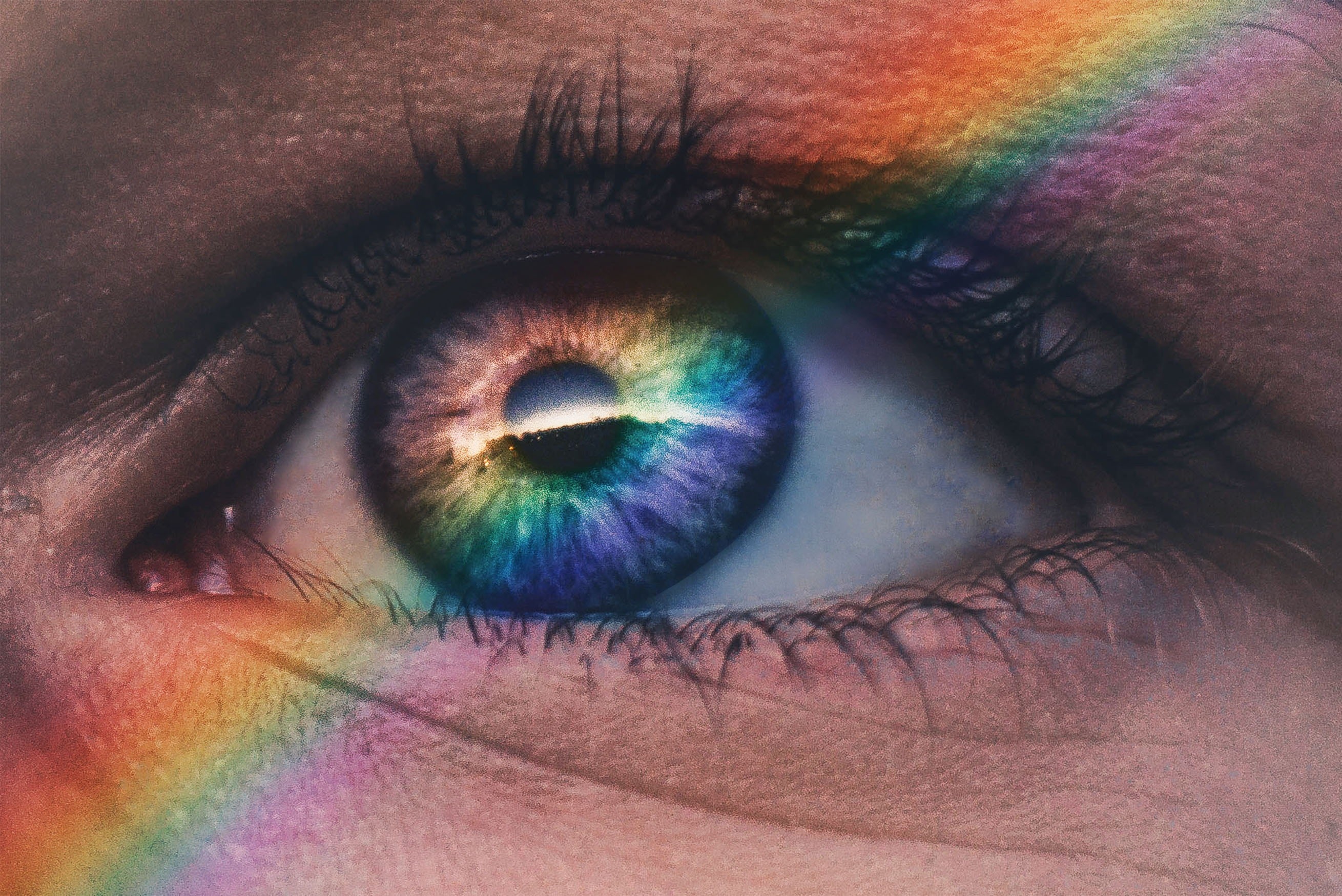 ▲▼ 同性戀,眼睛,彩虹,LGBT。（圖／取自免費圖庫Unsplash）