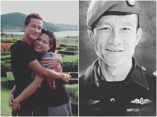 ▲▼泰國前海豹部隊成員參與洞穴救援行動犧牲，遺孀po文「我愛你」。（圖／翻攝自Instagram／valeepoan_sinmongkolsup）