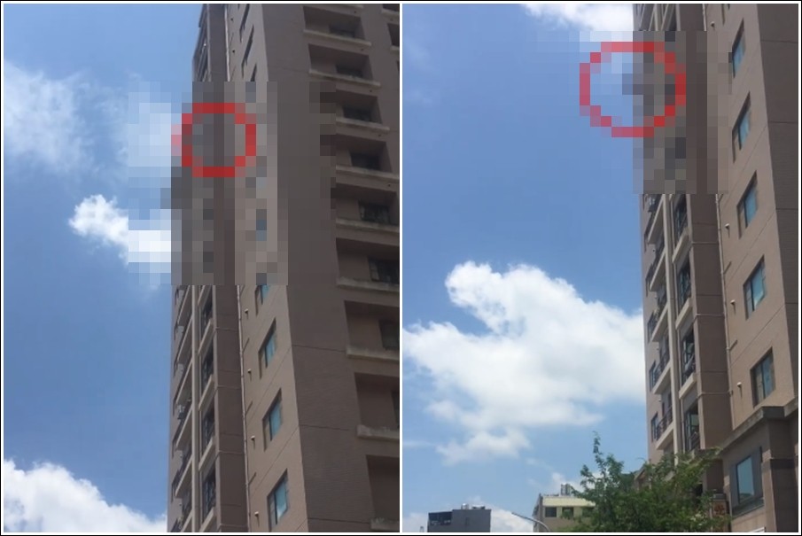 ▲台南市北區北成路一名女子從12樓跳樓下來。（圖／翻攝自臉書）