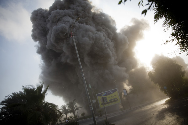 ▲▼以色列對加薩走廊發動一波猛烈空襲，這是自2014年加薩戰爭以來，以色列對哈瑪斯掌控的當地所發動的最大規模空襲。（圖／達志影像／美聯社）