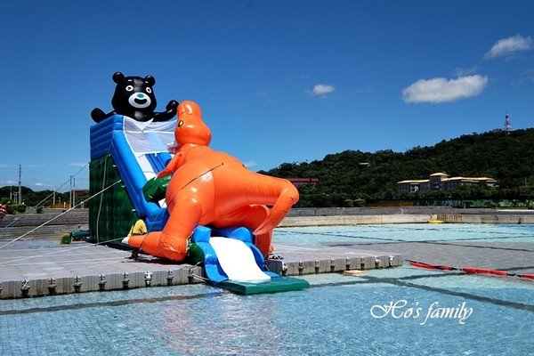 ▲2018台北河岸童樂會熊讚水樂園。（圖／1+1=3。小Yo之家提供）