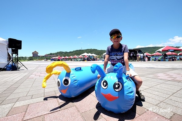 ▲2018台北河岸童樂會熊讚水樂園。（圖／1+1=3。小Yo之家提供）