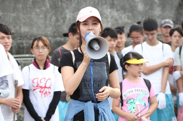 ▲白家綺淨灘女兒也參加。（圖／民視提供）