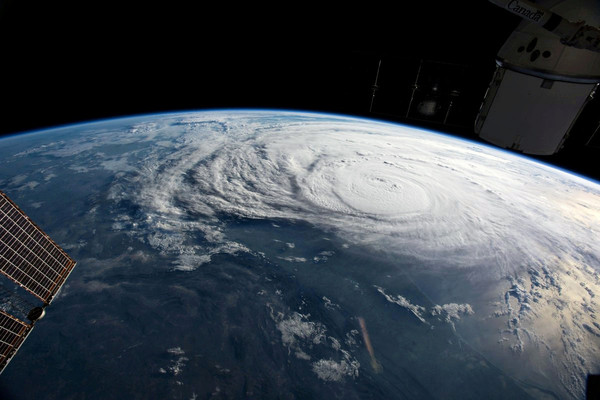▲NASA預測颱風強度。（圖／路透社）