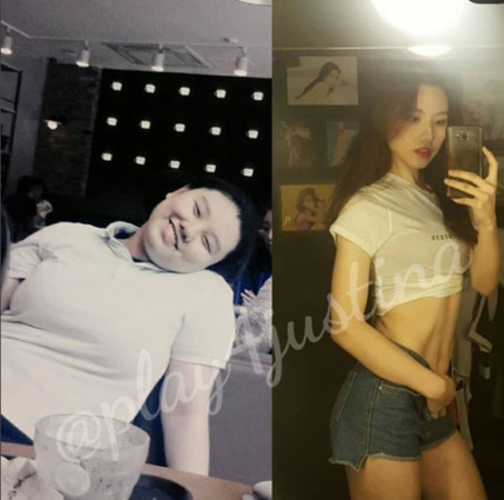 ▲▼南韓YouTuber Jini從100公斤瘦到50公斤。（圖／翻攝自Jini IG）