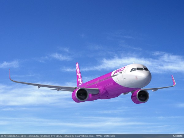 ▲空巴與樂桃航空簽訂購機,A321LR。（圖／空中巴士提供）