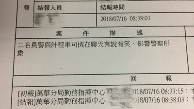 民眾打110檢舉警員「有說有笑沒形象」　網轟：不然比手語？