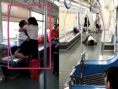 影／真實《屍速列車》！女地鐵咬人舔血只因「跟老公感情問題」