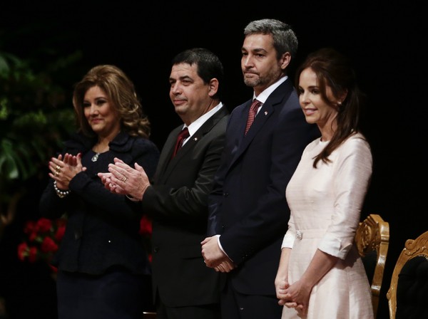 ▲▼ 巴拉圭總統當選人阿布鐸（Mario Abdo Benitez）（右二）。（圖／路透社）
