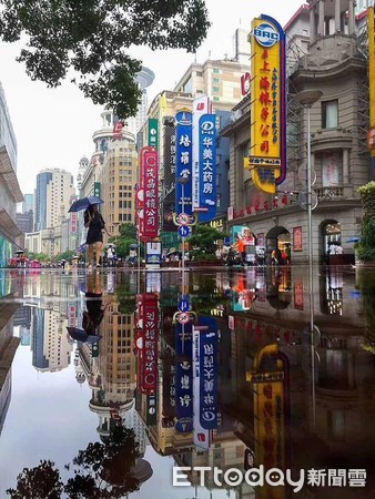 ▲上海市將迎來三天大風大雨            。（圖／記者周怡德攝）