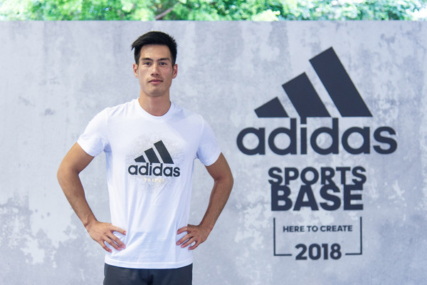▲adidas 2018 Sports Base正式啟動，「台灣最速男」楊俊瀚親身指導adidas runners進行基礎體能訓練。（圖／公關提供）