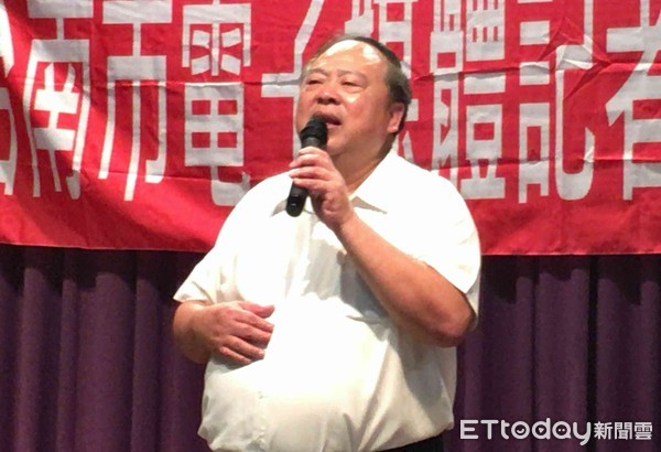 ▲台南市長參選人陳子敬，公開表示「不支持東奧正名」。（圖／記者林悅攝）