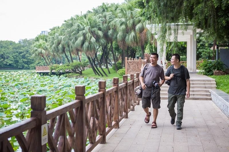 台南廣州兩地攝影師聯合采風，發現廣州之美。（圖／廣州市台辦提供）