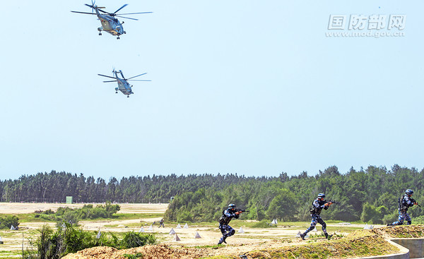 ▲▼「國際軍事比賽-2018」海上登陸賽。（圖／翻攝自大陸國防部網站）