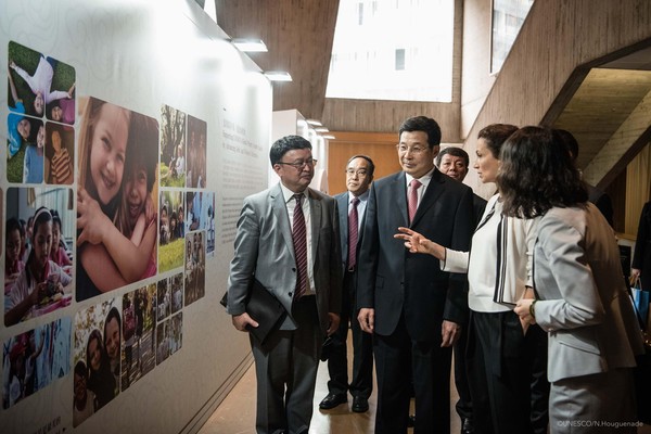 ▲莊榮文日前出席中國與聯合國教科文組織合作成果展。（圖／大陸國務院新聞辦公室）