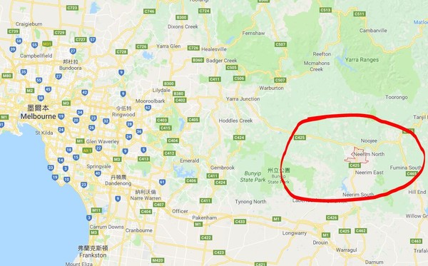 ▲▼墨爾本東方大約120公里的Neerim Junction社區。（圖／翻攝自google map）