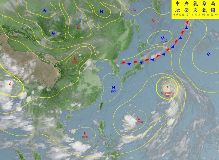 天氣圖。（圖／氣象局）